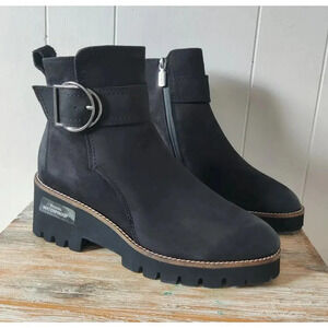 Blondo Dagger Waterproof Boots Nubuck Black Size 8.5 M Leather Upper